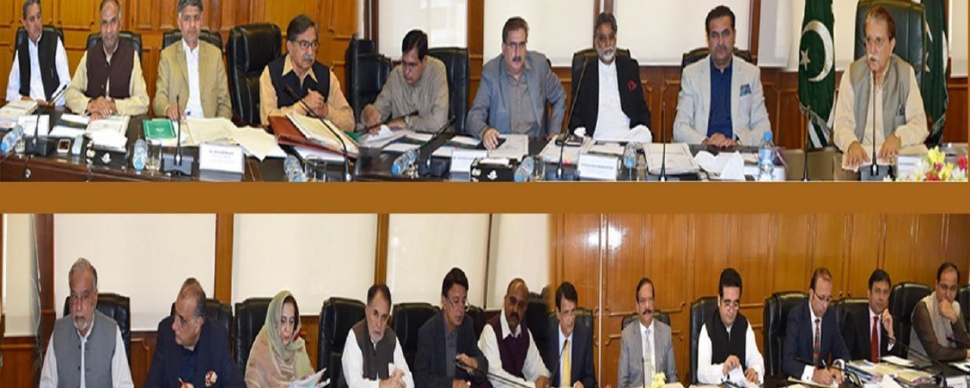 P.M Azad Kashmir Raja Muhammad Farooq Haider Khan addresses Cabinet Meeting